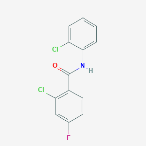 molecular formula C13H8Cl2FNO B5409744 2-chloro-N-(2-chlorophenyl)-4-fluorobenzamide 