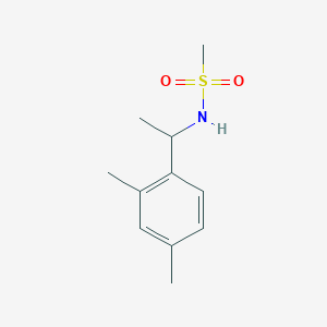 molecular formula C11H17NO2S B5409852 N-[1-(2,4-dimethylphenyl)ethyl]methanesulfonamide 