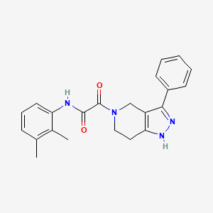 molecular formula C22H22N4O2 B5409876 N-(2,3-dimethylphenyl)-2-oxo-2-(3-phenyl-1,4,6,7-tetrahydropyrazolo[4,3-c]pyridin-5-yl)acetamide 