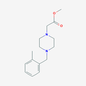 molecular formula C15H22N2O2 B5410022 METHYL 2-[4-(2-METHYLBENZYL)PIPERAZINO]ACETATE 