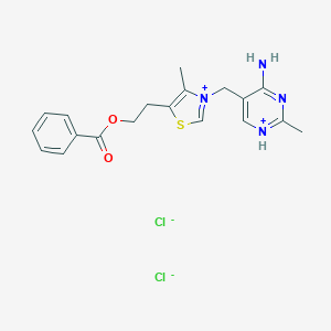 2-[3-[(4-Amino-2-methylpyrimidin-1-ium-5-yl)methyl]-4-methyl-1,3-thiazol-3-ium-5-yl]ethyl benzoate;dichloride