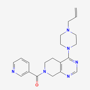 molecular formula C20H24N6O B5410114 4-(4-allylpiperazin-1-yl)-7-(pyridin-3-ylcarbonyl)-5,6,7,8-tetrahydropyrido[3,4-d]pyrimidine 