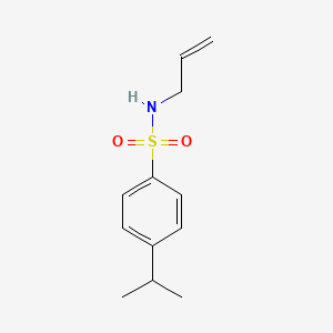molecular formula C12H17NO2S B5410345 N-(PROP-2-EN-1-YL)-4-(PROPAN-2-YL)BENZENE-1-SULFONAMIDE 