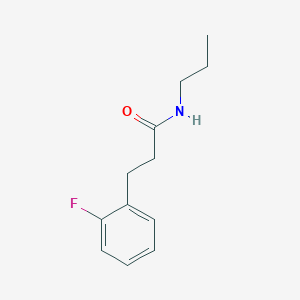 molecular formula C12H16FNO B5410404 3-(2-fluorophenyl)-N-propylpropanamide 