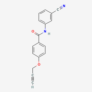 molecular formula C17H12N2O2 B5410436 N-(3-cyanophenyl)-4-(2-propyn-1-yloxy)benzamide 