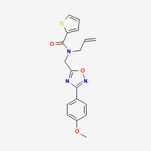 molecular formula C18H17N3O3S B5410626 N-allyl-N-{[3-(4-methoxyphenyl)-1,2,4-oxadiazol-5-yl]methyl}thiophene-2-carboxamide 
