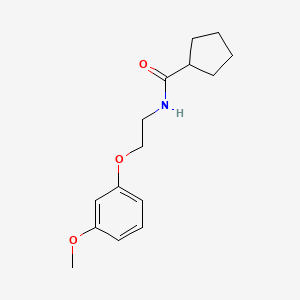 molecular formula C15H21NO3 B5410707 N-[2-(3-methoxyphenoxy)ethyl]cyclopentanecarboxamide 
