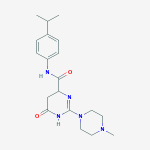 molecular formula C19H27N5O2 B5410784 N-(4-isopropylphenyl)-2-(4-methyl-1-piperazinyl)-6-oxo-3,4,5,6-tetrahydro-4-pyrimidinecarboxamide 
