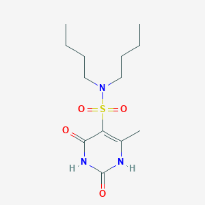 molecular formula C13H23N3O4S B5410884 N,N-dibutyl-6-methyl-2,4-dioxo-1,2,3,4-tetrahydropyrimidine-5-sulfonamide 