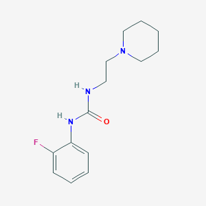molecular formula C14H20FN3O B5410943 N-(2-FLUOROPHENYL)-N'-(2-PIPERIDINOETHYL)UREA 