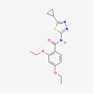 molecular formula C16H19N3O3S B5411048 N-(5-cyclopropyl-1,3,4-thiadiazol-2-yl)-2,4-diethoxybenzamide 