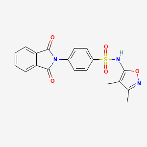 molecular formula C19H15N3O5S B5411203 N-(3,4-dimethyl-5-isoxazolyl)-4-(1,3-dioxo-1,3-dihydro-2H-isoindol-2-yl)benzenesulfonamide 