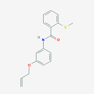 molecular formula C17H17NO2S B5411411 N-[3-(allyloxy)phenyl]-2-(methylthio)benzamide 