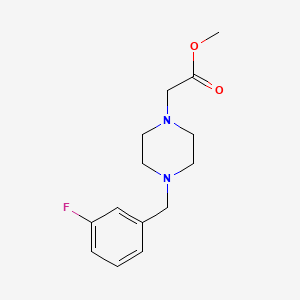 molecular formula C14H19FN2O2 B5411527 METHYL 2-[4-(3-FLUOROBENZYL)PIPERAZINO]ACETATE 