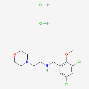 molecular formula C15H24Cl4N2O2 B5411580 N-[(3,5-dichloro-2-ethoxyphenyl)methyl]-2-morpholin-4-ylethanamine;dihydrochloride 