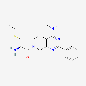 molecular formula C20H27N5OS B5411599 7-[(2R)-2-amino-3-(ethylthio)propanoyl]-N,N-dimethyl-2-phenyl-5,6,7,8-tetrahydropyrido[3,4-d]pyrimidin-4-amine 