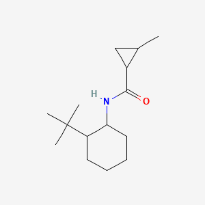 molecular formula C15H27NO B5411616 N-(2-tert-butylcyclohexyl)-2-methylcyclopropanecarboxamide 