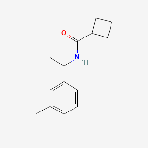 molecular formula C15H21NO B5411787 N-[1-(3,4-dimethylphenyl)ethyl]cyclobutanecarboxamide 