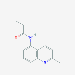 molecular formula C14H16N2O B5411788 N-(2-methylquinolin-5-yl)butanamide 