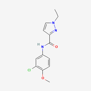 molecular formula C13H14ClN3O2 B5411812 N-(3-chloro-4-methoxyphenyl)-1-ethyl-1H-pyrazole-3-carboxamide 