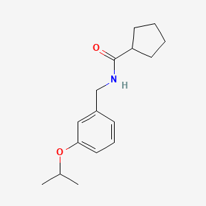 molecular formula C16H23NO2 B5411968 N-(3-isopropoxybenzyl)cyclopentanecarboxamide 