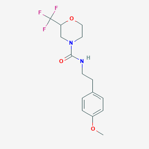 molecular formula C15H19F3N2O3 B5412110 N-[2-(4-methoxyphenyl)ethyl]-2-(trifluoromethyl)morpholine-4-carboxamide 