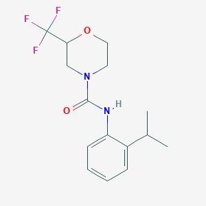 molecular formula C15H19F3N2O2 B5412237 N-(2-isopropylphenyl)-2-(trifluoromethyl)morpholine-4-carboxamide 