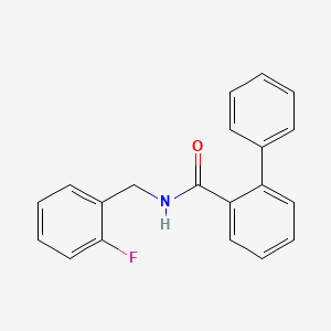 molecular formula C20H16FNO B5412382 N-(2-fluorobenzyl)biphenyl-2-carboxamide 
