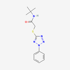 molecular formula C13H17N5OS B5412471 N-(tert-butyl)-2-[(2-phenyl-2H-tetrazol-5-yl)thio]acetamide 