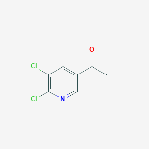molecular formula C7H5Cl2NO B054127 1-(5,6-Dichloropyridin-3-yl)ethanone CAS No. 120800-05-7