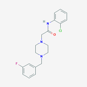 molecular formula C19H21ClFN3O B5412713 N-(2-CHLOROPHENYL)-2-{4-[(3-FLUOROPHENYL)METHYL]PIPERAZIN-1-YL}ACETAMIDE 