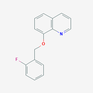 molecular formula C16H12FNO B5412827 8-[(2-fluorobenzyl)oxy]quinoline 