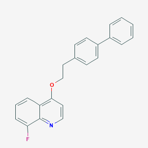 4-(2-(1,1'-Biphenyl)-4-ylethoxy)-8-fluoroquinoline