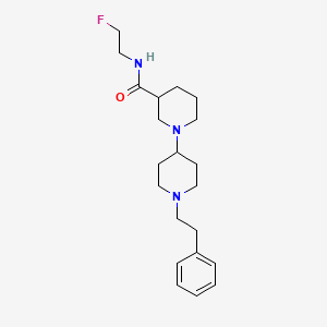molecular formula C21H32FN3O B5414206 N-(2-fluoroethyl)-1'-(2-phenylethyl)-1,4'-bipiperidine-3-carboxamide 