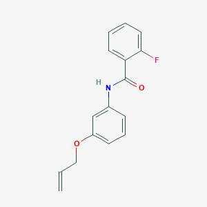 molecular formula C16H14FNO2 B5414340 N-[3-(allyloxy)phenyl]-2-fluorobenzamide 