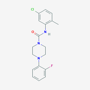 molecular formula C18H19ClFN3O B5414384 N-(5-chloro-2-methylphenyl)-4-(2-fluorophenyl)piperazine-1-carboxamide 