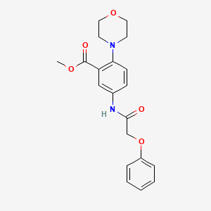 molecular formula C20H22N2O5 B5414404 METHYL 2-(MORPHOLIN-4-YL)-5-(2-PHENOXYACETAMIDO)BENZOATE 