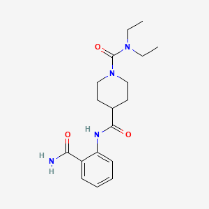 molecular formula C18H26N4O3 B5414481 N4-(2-CARBAMOYLPHENYL)-N1,N1-DIETHYLPIPERIDINE-1,4-DICARBOXAMIDE 