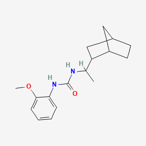 molecular formula C17H24N2O2 B5414514 N-(1-bicyclo[2.2.1]hept-2-ylethyl)-N'-(2-methoxyphenyl)urea 