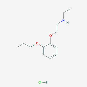 molecular formula C13H22ClNO2 B5415311 N-ethyl-2-(2-propoxyphenoxy)ethanamine;hydrochloride 