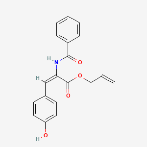 molecular formula C19H17NO4 B5415319 prop-2-enyl (E)-2-benzamido-3-(4-hydroxyphenyl)prop-2-enoate 