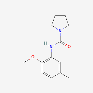 molecular formula C13H18N2O2 B5415390 N-(2-methoxy-5-methylphenyl)pyrrolidine-1-carboxamide 