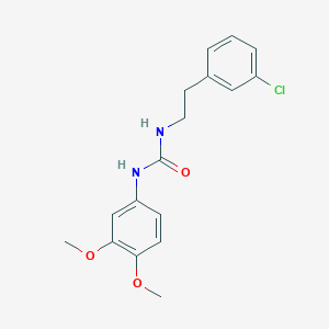 molecular formula C17H19ClN2O3 B5415577 N-(3-CHLOROPHENETHYL)-N'-(3,4-DIMETHOXYPHENYL)UREA 