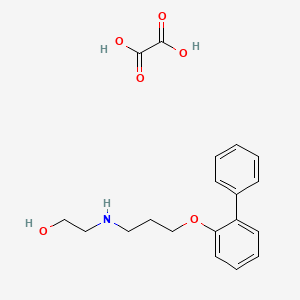 molecular formula C19H23NO6 B5415616 Oxalic acid;2-[3-(2-phenylphenoxy)propylamino]ethanol 