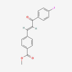 molecular formula C17H13IO3 B5415686 methyl 4-[3-(4-iodophenyl)-3-oxo-1-propen-1-yl]benzoate 