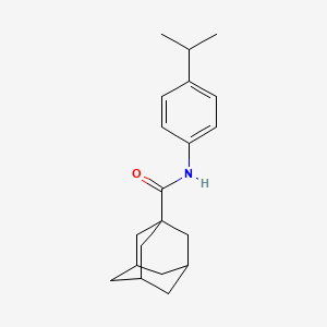 molecular formula C20H27NO B5415692 N-[4-(PROPAN-2-YL)PHENYL]ADAMANTANE-1-CARBOXAMIDE 