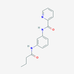 molecular formula C16H17N3O2 B5415858 N-[3-(butanoylamino)phenyl]pyridine-2-carboxamide 