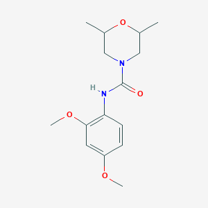 molecular formula C15H22N2O4 B5415990 N-(2,4-dimethoxyphenyl)-2,6-dimethyl-4-morpholinecarboxamide 