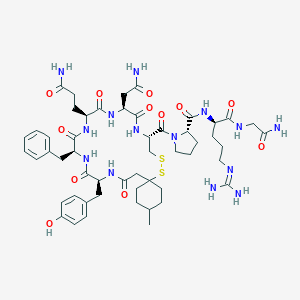 molecular formula C52H74N14O12S2 B054160 Mecaavp CAS No. 119617-71-9