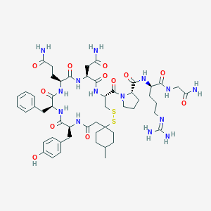 Argipressin, (1-mercapto-4-methylcyclohexaneacetic acid)(1)-